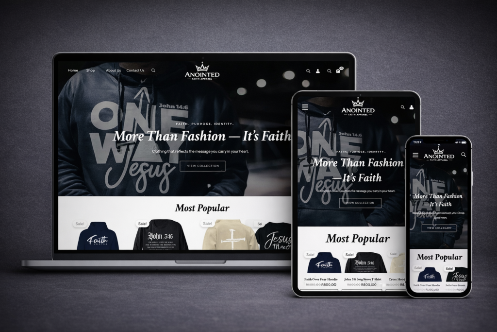 anointed website preview