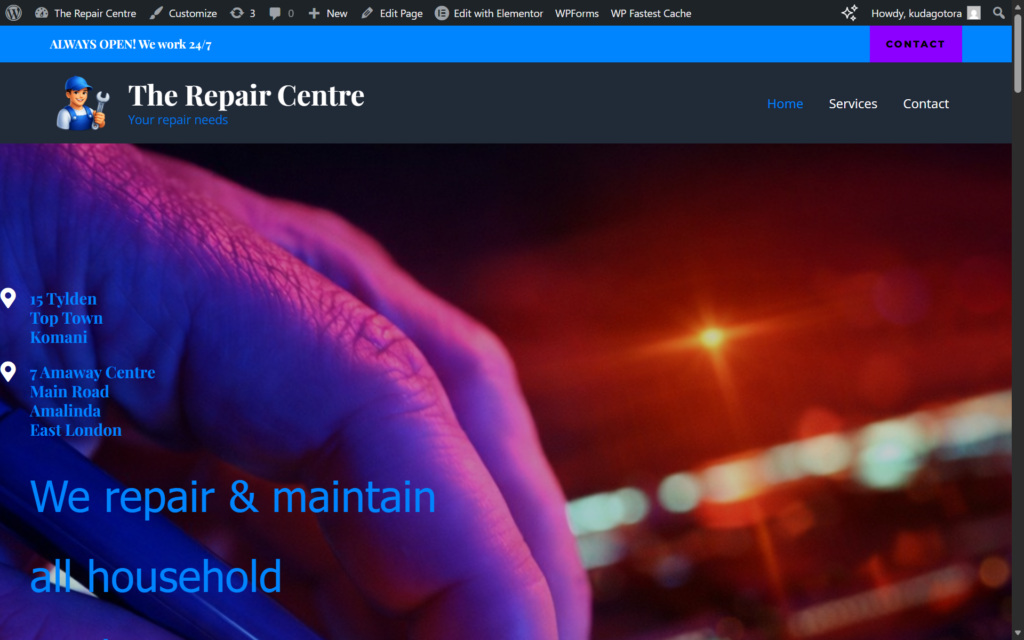 trc project screen shot